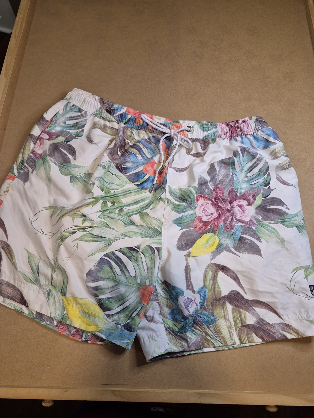 Daniel Cremieux Tropical Floral Swim Trunks with Multicolor Print 4531/7